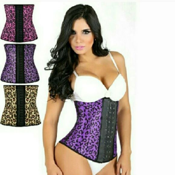 Other - Leopard Pink and Yellow Women Waist Training Latex